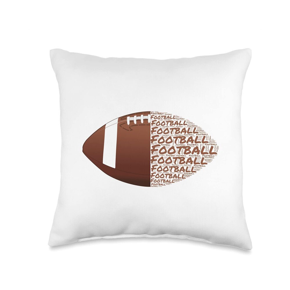 2505 Awesome Vintage Football Quarterback Offensive Player Throw Pillow